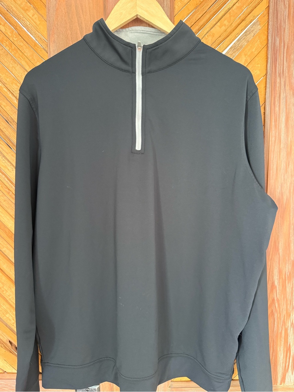 Peter Millar Black Quarter-Zip Performance Pullover